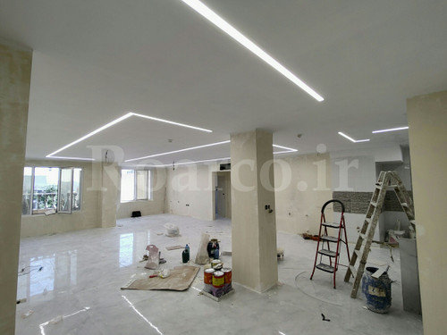 چراغ خطی لاینر توکار عرض6.4 سانتی متر 25 وات بدون فنر