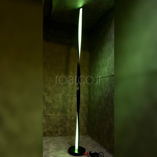 چراغ خواب آباژور مدرن کرنر لایت مدل مار پیچ هوشمند نور سه حالته ریموت دار کد508 برند Roar - تصویر 1